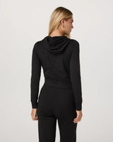 Halo Mini Full Zip Hoodie: Black Heather
