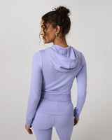 Halo Mini Full Zip Hoodie: Hyacinth Heather
