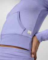 Halo Mini Full Zip Hoodie: Hyacinth Heather