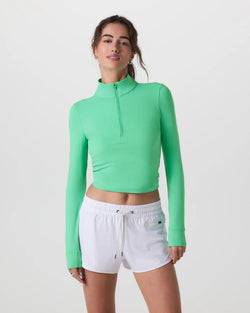 Studio Half Zip: Light Bergamot