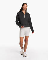 Restore Half Zip Hoodie: Washed Black