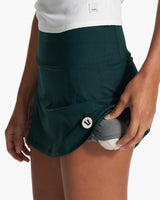 Volley Skirt: Grass Windowpane