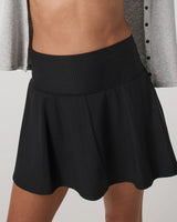 Baseline Gingham Skirt: Black
