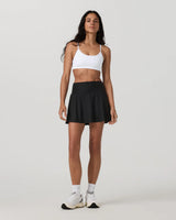 Baseline Gingham Skirt: Black