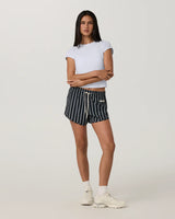 Clementine 4" Short 2.0: Ink Bayside Stripe