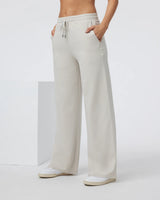 Halo Essential Wideleg: Ecru Heather