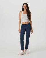 Miles Ankle Pant: Blue Coast