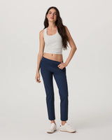 Miles Ankle Pant: Blue Coast