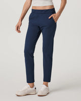 Miles Ankle Pant: Blue Coast