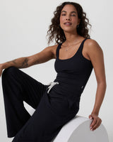 Pose Scoop Jumpsuit: Black