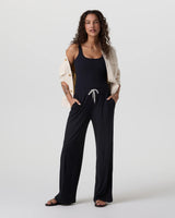 Pose Scoop Jumpsuit: Black