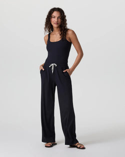 Pose Scoop Jumpsuit: Black