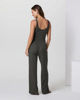 Pose Scoop Jumpsuit: Kale