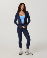AllTheFeels™ Mini Full Zip Hoodie: Blue Coast