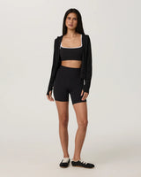 AllTheFeels™ Mini Full Zip Hoodie: Black