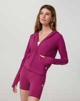AllTheFeels™ Mini Full Zip Hoodie: Dragonfruit