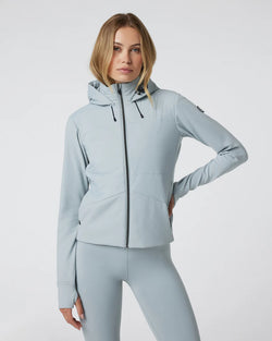 Chilled Out Full Zip Jacket: Chalk Blue