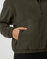 Aspen Half Zip: Olive