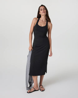 Halo Racerback Dress: Black