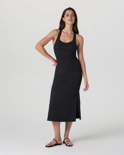 Halo Racerback Dress: Black