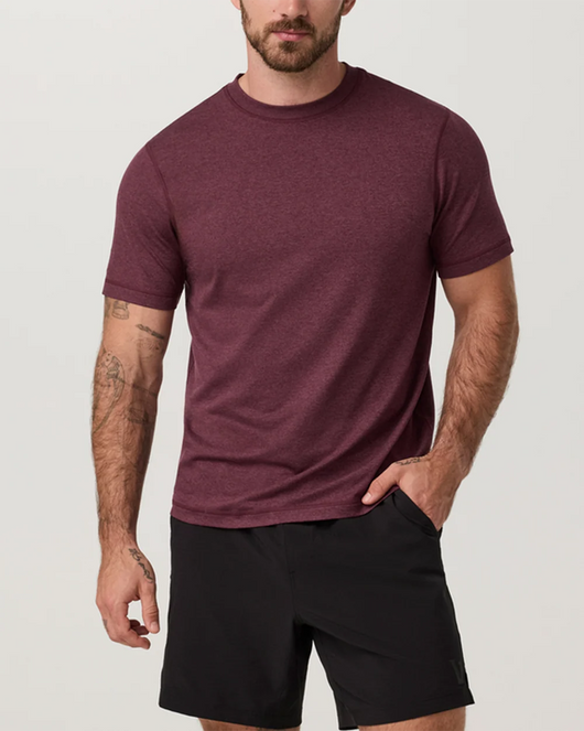 Ponto Performance Tee: Fig Heather