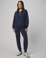 Scubasoft Quarter-Zip Sweatshirt: Navy