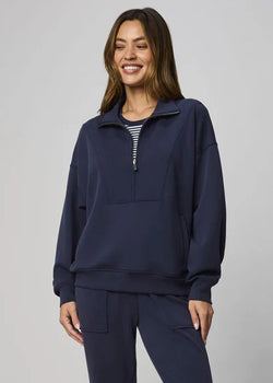 Scubasoft Quarter-Zip Sweatshirt: Navy