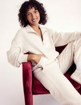 Scubasoft Quarter-Zip Sweatshirt: Pale Oak