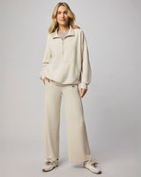 Scubasoft Quarter-Zip Sweatshirt: Pale Oak