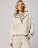 Scubasoft Quarter-Zip Sweatshirt: Pale Oak