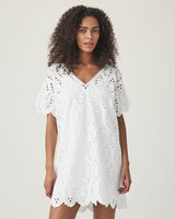 Sandro Eyelet Dress: White