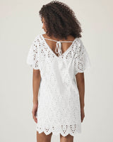Sandro Eyelet Dress: White