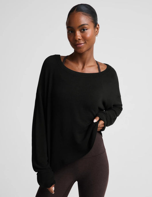 LuxeLayer Pullover: Black