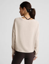 LuxeLayer Pullover: Oatmeal Heather
