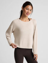 LuxeLayer Pullover: Oatmeal Heather