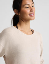 LuxeLayer Pullover: Oatmeal Heather