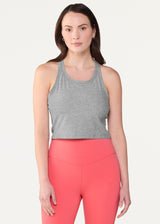 Elevation Racerback Tank: LIGHT Heather Grey