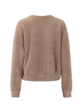 Fallon Fuzzy Sweater: Macchiato