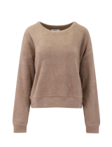 Fallon Fuzzy Sweater: Macchiato
