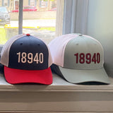 18940 Hat: Powder Blue/ Maroon