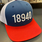 18940 Hat: Red/White/Blue