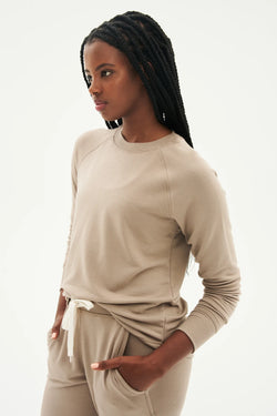 Warm Up Sweatshirt: Latte